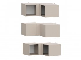 Антресоль (АН50+АН75+планка) Эккервуд (меланж) в Чанах - chany.mebel-nsk.ru | фото