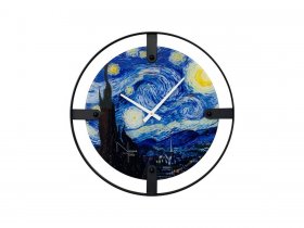 Часы интерьерные NT155 VAN GOGH STARRY NIGHT в Чанах - chany.mebel-nsk.ru | фото