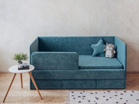 Диван-кровать Happy (бирюзовый) в Чанах - chany.mebel-nsk.ru | фото