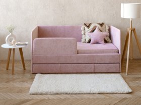 Диван-кровать Happy (розовый) в Чанах - chany.mebel-nsk.ru | фото