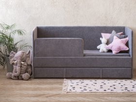 Диван-кровать Happy (темно-серый) в Чанах - chany.mebel-nsk.ru | фото