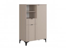 Комод 2 Рич (кашемир/фрапучино матовый/черный) в Чанах - chany.mebel-nsk.ru | фото