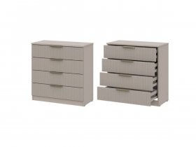 Комод 4 ящика (МДФ) Эккервуд (меланж) в Чанах - chany.mebel-nsk.ru | фото