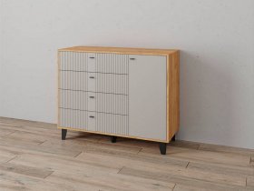 Комод «Катрин-13» (дуб крафт золотой/сантьяго софт) в Чанах - chany.mebel-nsk.ru | фото