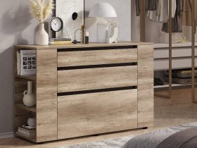 Комод КМ-06 Энигма (венге/дуб каньон) в Чанах - chany.mebel-nsk.ru | фото