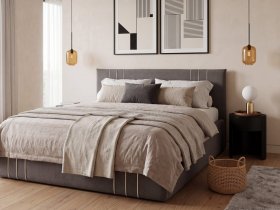 Кровать двуспальная 1,6м с подъем. мех. Леванте в Чанах - chany.mebel-nsk.ru | фото