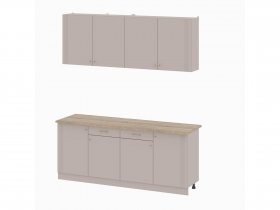 Кухонный гарнитур 2,0м Одетта (меланж/дуб сонома) в Чанах - chany.mebel-nsk.ru | фото