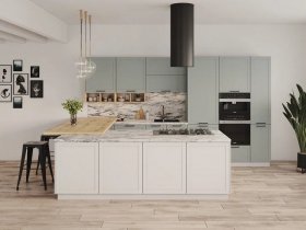 Модульная кухня Перо 3,4м (оазис) в Чанах - chany.mebel-nsk.ru | фото