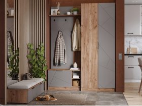 Модульная прихожая Орегон в Чанах - chany.mebel-nsk.ru | фото