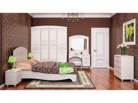 Модульная спальня Каролина в Чанах - chany.mebel-nsk.ru | фото