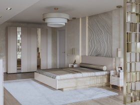 Модульная спальня Одетта (дуб эндгрей/меланж) в Чанах - chany.mebel-nsk.ru | фото