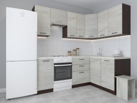 Модульная угловая кухня 1,4м*2,1м Лада (пикард) в Чанах - chany.mebel-nsk.ru | фото