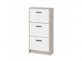 Обувница ОБ-3 Вега (дуб крафт серый/белый) в Чанах - chany.mebel-nsk.ru | фото