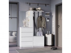 Прихожая Симпл ПР-04 (белый) в Чанах - chany.mebel-nsk.ru | фото