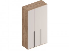 Шкаф 3-ств Сицилия (дуб альпийский/тефия) в Чанах - chany.mebel-nsk.ru | фото
