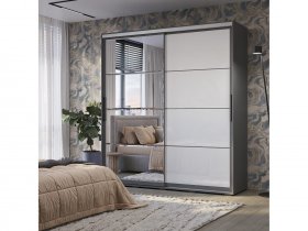 Шкаф-купе Крафт-6 (графит) в Чанах - chany.mebel-nsk.ru | фото