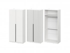 Шкаф ШК-100 Эккервуд (белый) в Чанах - chany.mebel-nsk.ru | фото