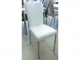 Стул обеденный Герцог (белый 110/каркас хром) в Чанах - chany.mebel-nsk.ru | фото