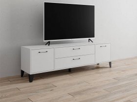 Тумба под ТВ Парус-13 (белый) в Чанах - chany.mebel-nsk.ru | фото