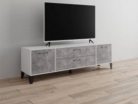 Тумба под ТВ Парус-13 (белый/ателье светлое) в Чанах - chany.mebel-nsk.ru | фото